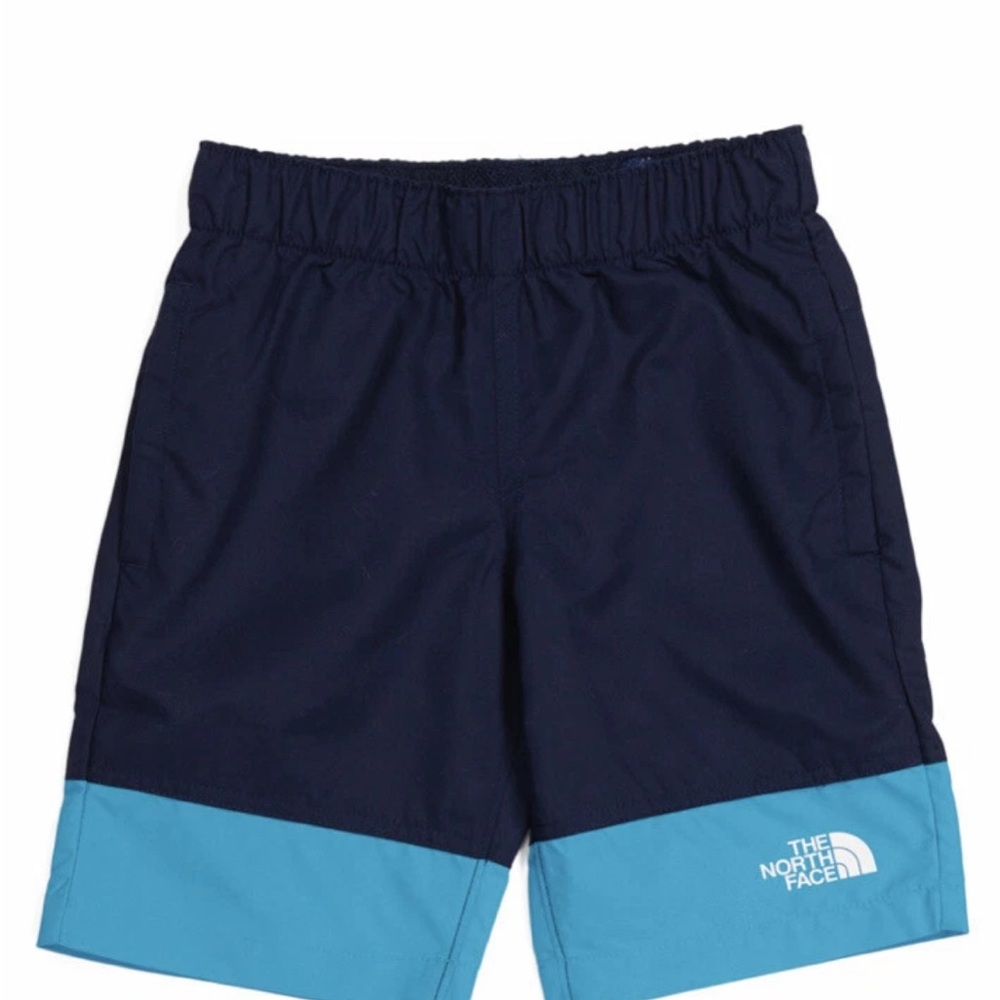 The North Face Kids Dark Blue and Light Blue Shorts